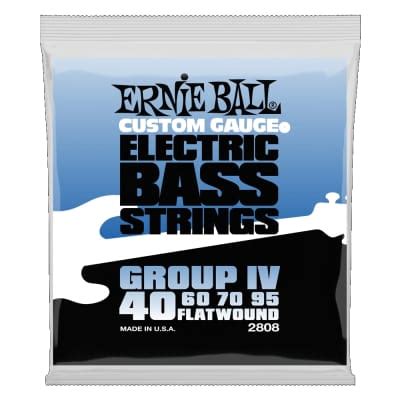 Ernie Ball 2808 Flatwound Group IV Electric Bass Strings Reverb