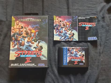 Streets Of Rage Ii Sega Mega Drive Game Blue Label Cart Eur