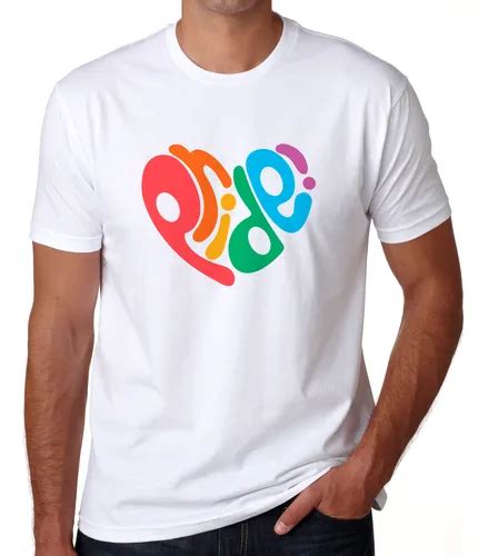 Playera Lgbt Orgullo Gay Arcoiris Corazon Letras Pride Mercadolibre