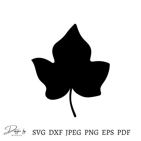 Ivy Leaf Svg File Ivy Leaf Cut File For Cricut Ivy Leaf Silhouette