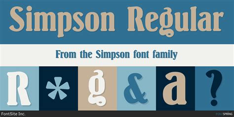 Simpson Font | Fontspring