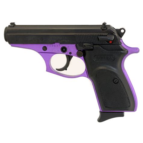 Bersa Thunder DA SA 3 5 380 ACP 8 Rounds Fixed Sights Black Purple