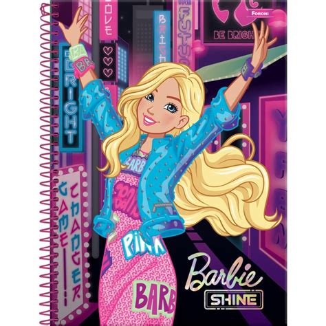 Caderno 01X1 Capa Dura 2021 Barbie 80FLS Foroni PCT 04 Submarino