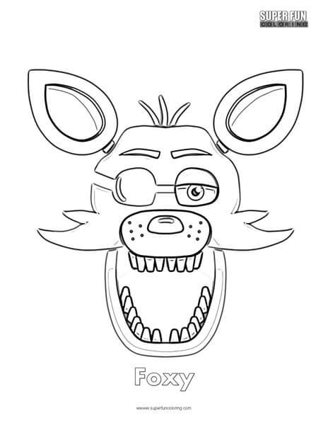 Fnaf Coloring Pages Foxy At Free Printable Colorings