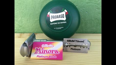 Gillette Minora Shave Blades Review Youtube