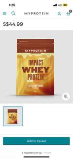 Instock Myprotein Impact Whey Protein Taro Milk Flavour G Health