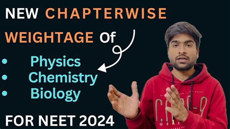 New Unitwise Chapterwise Weightage Of Pcb For Neet Ug