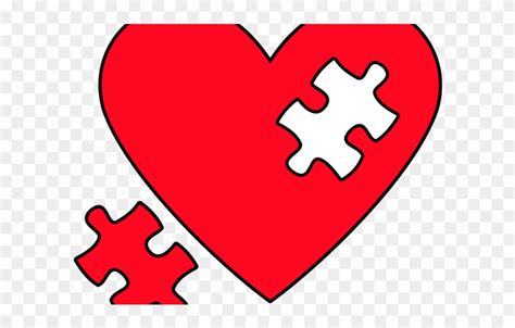 Puzzle Piece Heart Svg