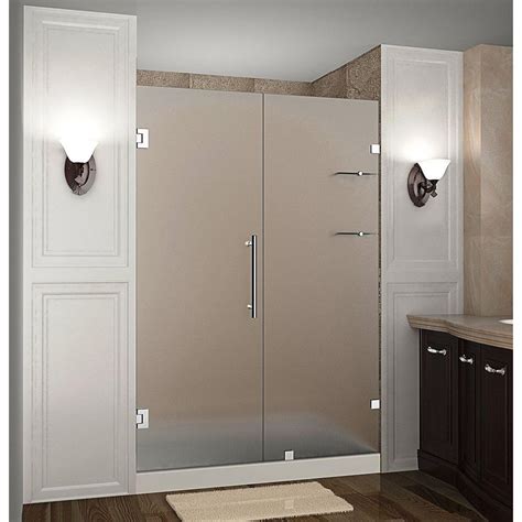 Aston Nautis Gs 52 In X 72 In Frameless Hinged Shower Door With