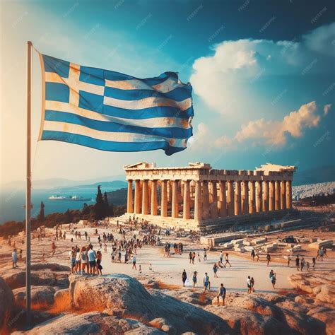 Premium Photo | Captivating greece flag explore the rich symbolism and