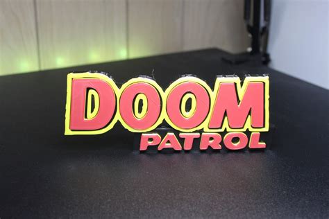 Doom Patrol 3D Printed Comic Logo Art - Etsy