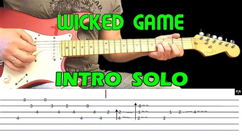 Wicked Game Guitar Lesson Guitar Intro With Tabs Chris Isaak