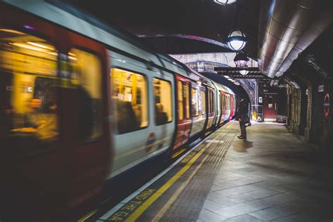 Train Moving Through A Subway Station Hd Wallpaper | Rare Gallery