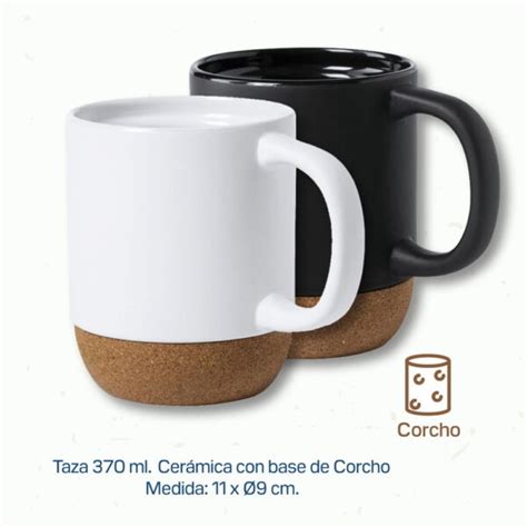 Taza de cerámica base corcho RegaloSite Colores