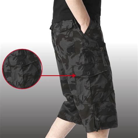 Pantalones Cortos De Algod N Para Hombre Shorts Militares Holgados Con