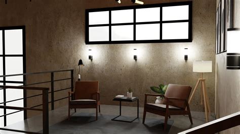 industrial house interior - FlippedNormals