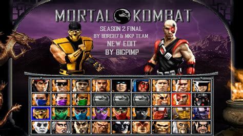 Mortal Kombat Mugen 2025 Cast - Free Templates by Concave