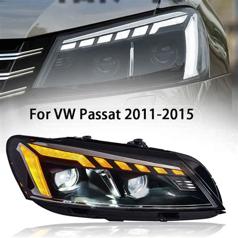 Car Accessories Head Lamp For Vw Passat B7 Headlights 2011 2016 Passat Led Headlight Projector