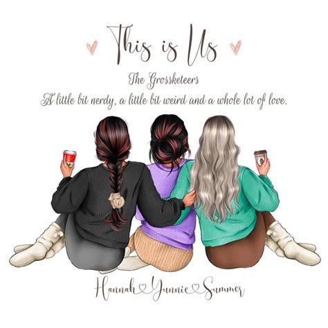 friends personalized print custom  friend prints