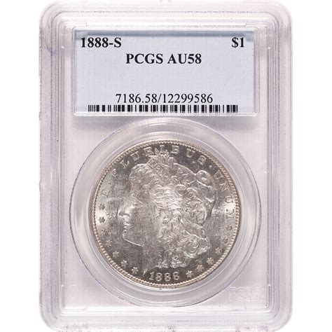 Certified Morgan Silver Dollar S Au Pcgs Golden Eagle Coins