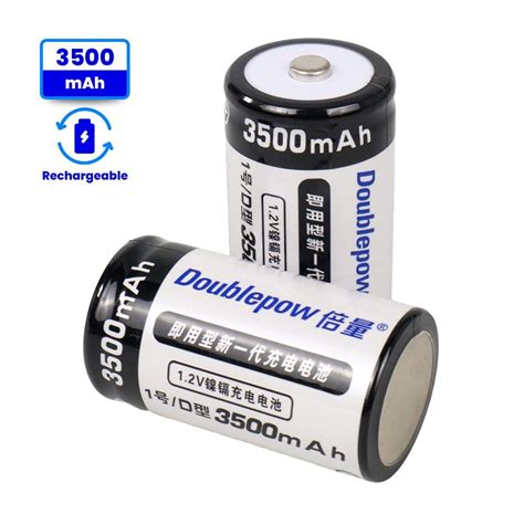ᐉ Аккумулятор-батарейка Doublepow тип D R20 373 1.2В 3500 mAh 2 шт. с ...