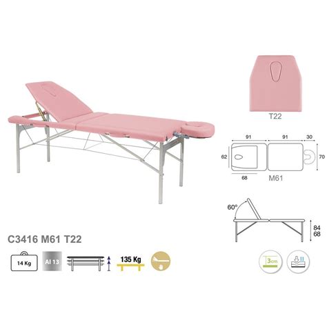 Table De Massage Pliante En Aluminium Ecopostural C3416f à 687 00