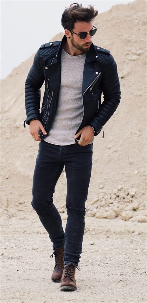 Leather Jacket Outfits for Men-18 Ways to Wear Leather Jackets