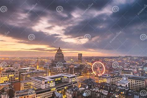 Brussels Belgium Cityscape Editorial Stock Photo Image Of Historical