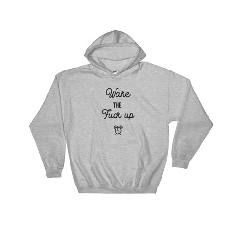 SWEATSHIRT à capuche WAKE THE FUCK UP UNISEX Princesse