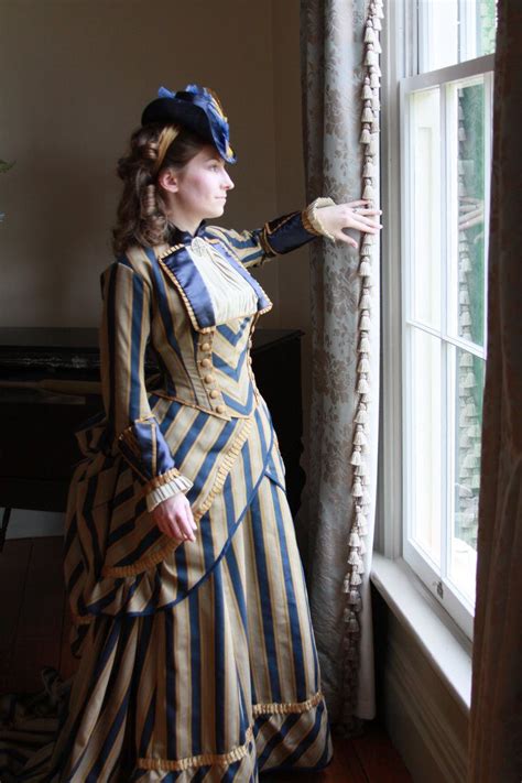 Victorian Bustle Gown Historical Dresses Victorian Fashion