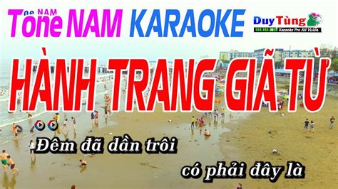 Hành Trang Giã Từ Karaoke Tone Nam Karaoke Duy Tùng mp3 vn