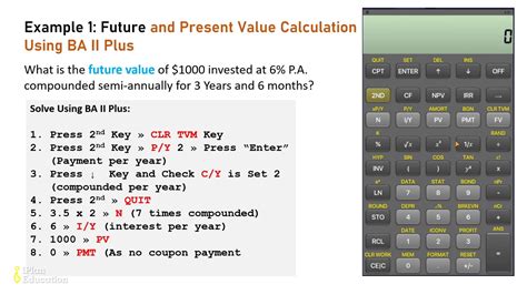 BA II Plus Calculator Tutorial Future Value And Present Value