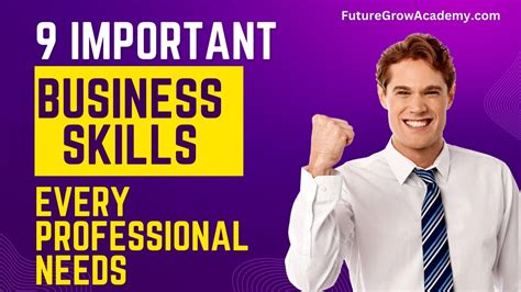 9 Important Business Skills Every Professional Needs Entrepreneurship