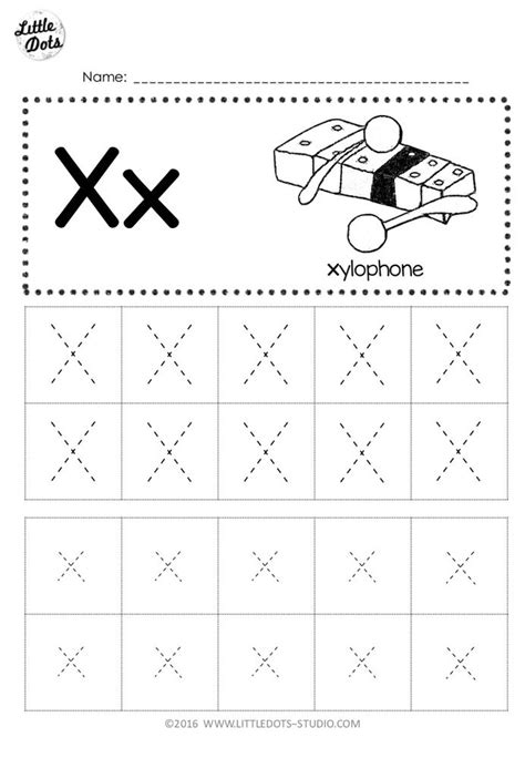 Tracing Letter X Letter Tracing Worksheets