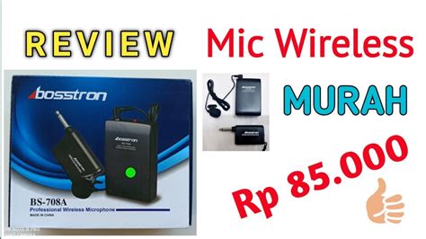 Review Jujur Mic Wireless Murah Harga 85 Ribu YouTube