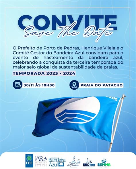 Bandeira Azul Ser Hasteada Na Praia Do Patacho Pelo Terceiro Ano Ama