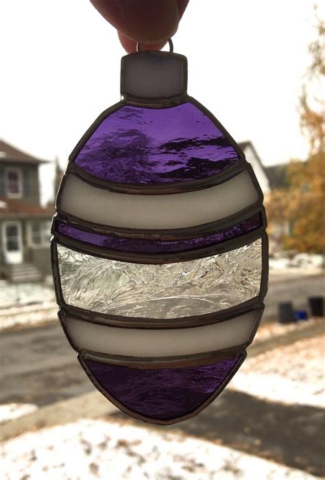 Stained Glass Christmas Tree Ornaments Decoration - Etsy