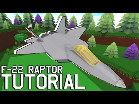 Tutorial F 22 Raptor Fighter Jet Build A Boat For Treasure YouTube