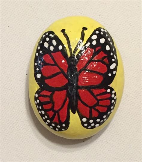 Butterfly Painted Rock Butterfly Painting Rock Painting Art