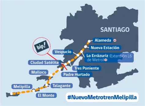 Presidente Pi Era Visit Obras Del Tren Santiago Melipilla Operar A