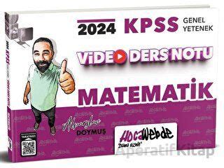 2024 KPSS Matematik Video Ders Notu HocaWebde Yayınları