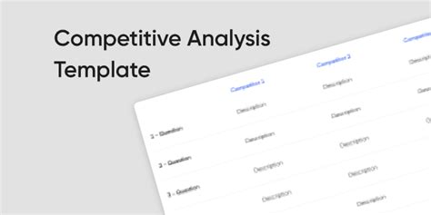 Competitive Analysis Template Figma