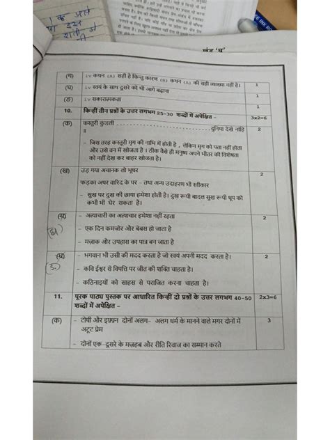 class  sample papers