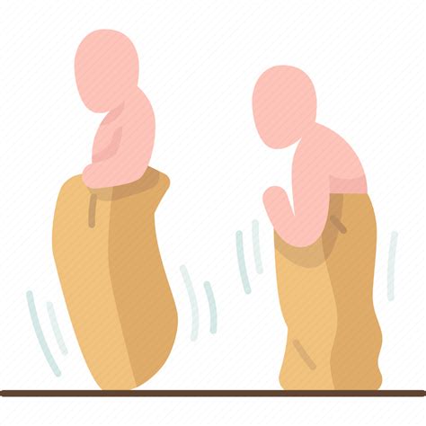 Sack Race Child Competition Fun Icon Download On Iconfinder