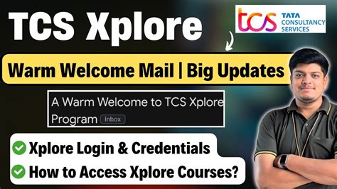 TCS Xplore Big Update TCS Xplore Login Process How To Access Xplore