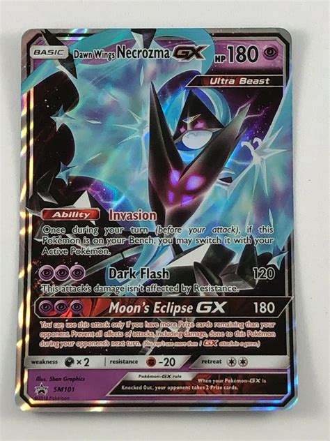 Mavin Pokemon Tcg Sm Dawn Wings Necrozma Gx Foil Promo Black Star