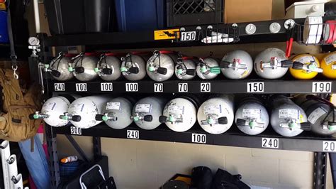 Scuba Tank Rack Organization Youtube