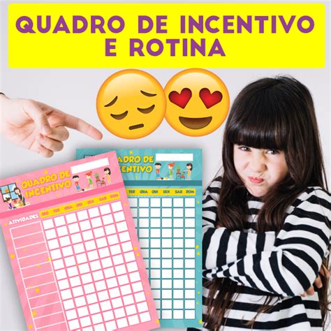 Quadro De Incentivo E Rotina Disciplinando Filhos Com Amor Lua P