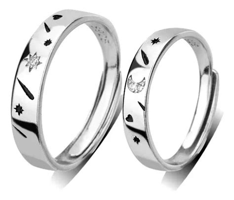 Anillos Duo Promesa Plata Amor Parejas Espiral Union Meses Sin