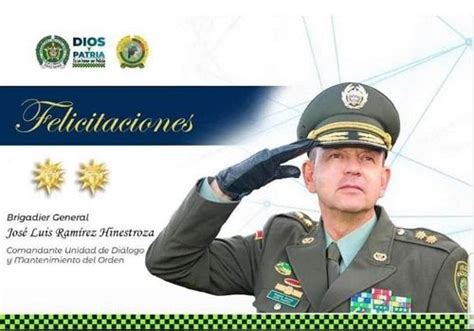 Excomandante De Policía Casanare Ascendió A Brigadier General El